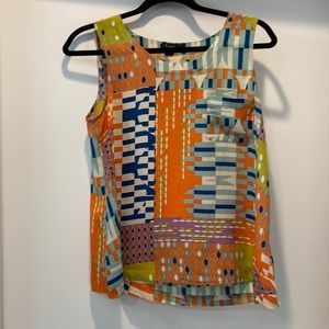 Geometric colorful tank top